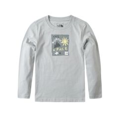 The North Face 童 棉質長袖T恤《淺灰》88HD/長袖上衣