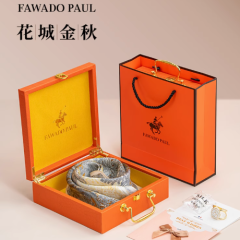 保罗奢侈真丝丝巾100%真桑蚕